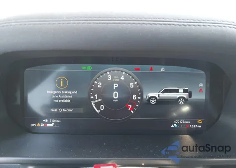 2021 Land Rover Defender 110 X-Dynamic Se z USA, uszkodzony, nr VIN SALE2ERU7M2037696